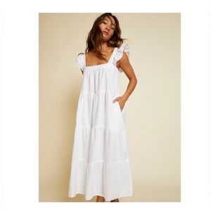 REVOLVE + Nation LTD 100% Cotton Camille Easy Maxi Sundress, NEW